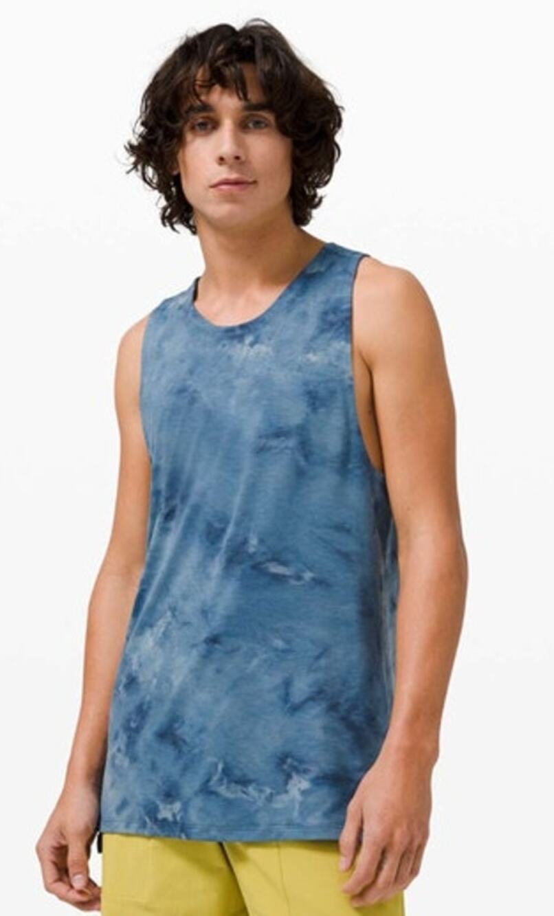 Mens Lululemon Always Agile Tank Blue Diamond Dye Size XL